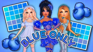 ONLY Making *BLUE OUTFITS* in *DRESS TO IMPRESS* 🫐  (Roblox)