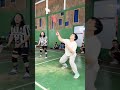 LEIKA OLAHRAGA BADMINTON BARENG BUNDA DAN TEAM, TEBAK SIAPA YANG MENANG? #leika #shorts #viral