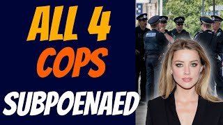 Amber Heard v LAPD - Officers On 2ND 911 Call Subpoenaed In JOHNNY DEPP Trial | Celebrity Craze