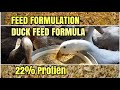 DUCK & GOOSE  STARTER FEED FORMULA || FEED FORMULATION || 22 % PROTIEN FEED || STARTER FEED || F&F