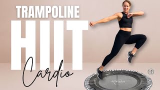 30 MIN HIIT Mini Trampoline Workout | At Home Fat Burning CARDIO
