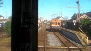 【前面展望】銚子電鉄外川駅～銚子駅【デハ1001】front view Choshi Electric Railway Line Chiba Japan