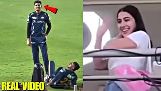 Watch Shubhman Gill blushing when Sara Ali Khan waved at him | CSK vs GT IPL 2023 Final