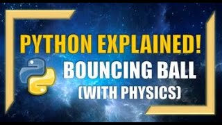 Python: Bouncing Ball Animation with Real-World Physics!!