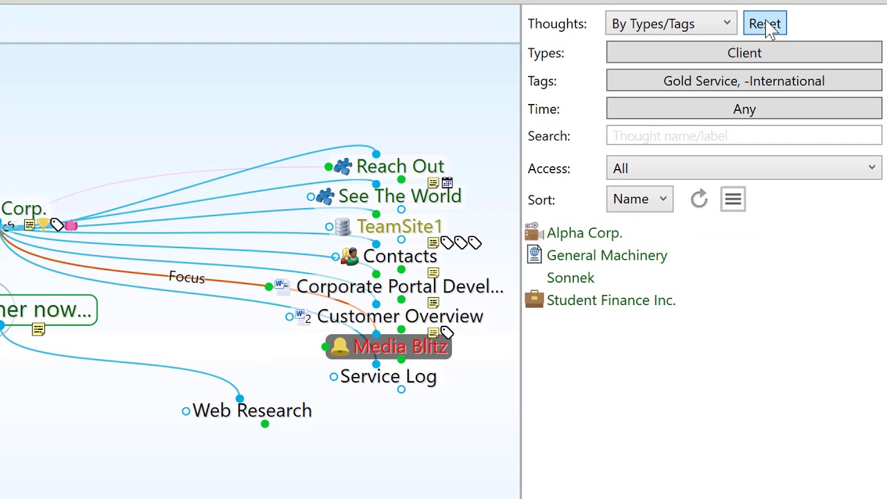Thebrain History And Reports Youtube