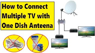 How to play Multiple TV with one dish antenna with different channel | छतरी एक TV अनेक