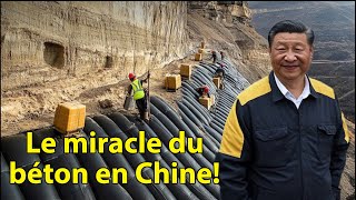 La Chine a déposé des milliers de tonnes de béton à 2,000 pieds d'altitude, un acte mondial