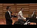 student recital boaz mecham violin