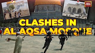 Clashes In Al Aqsa Mosque In Jerusalem Between Palestinians & Israeli police