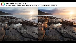 Photoshop Tutorial -How to add a warm glow to a sunrise or sunset image