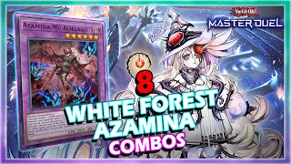 8 WHITE FOREST AZAMINA MUST KNOW COMBOS IN YUGIOH MASTER DUEL