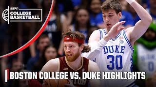 Boston College Eagles vs. Duke Blue Devils |  Game Highlights | ESPN College Bas