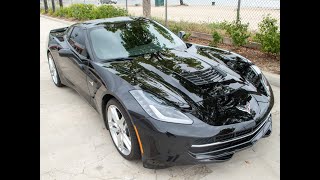 SOLD 2015 Black Corvette 2LT Coupe Manual Transmission