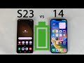 Galaxy S23 vs iPhone 14 Battery Life DRAIN Test