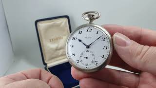 1964 Zenith pocket watch complete with original box