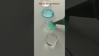 surface tension in water drops 001 #shortsfeed #science #physics #lighting #satisfying #video