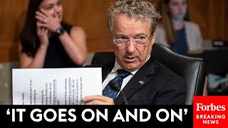 Rand Paul Reads Off Government DEI Initiatives He Wants To Cut