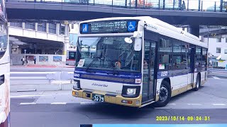 京王バスA227号車渋63渋谷駅(西口)止まりUターンシーン