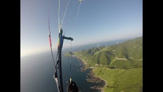 パラグライダー　龍飛岬　2018/8  一等