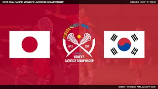 Japan v Korea  (Game 5) - 2025 Asia-Pacific Women's Lacrosse Championship