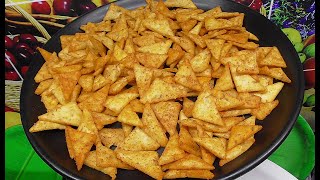 Rice Nachos || ఒక్క కప్పు బియ్యంపిండి తో ఇలా చిప్స్ చేయండి ||Rice Flour Chips || Rice Flour Snacks