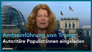 phoenix nachgefragt mit Petra Pinzer zur Amtseinführung von Donald Trump am 20.01.25