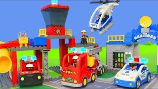 LEGO DUPLO Strażak zabawki - Zabawki strażackie - Policja - radiowóz dla dzieci - Fire Engine toys