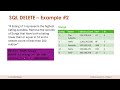 SQL DELETE and DROP Statements