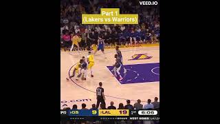 Golden State Warriors vs Los Angeles Lakers #shorts #lakers #anthonydavis