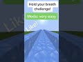 Hold Your Breath Challenge! #shorts