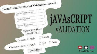 javascript form validation | javascript checkbox | javascript radiobutton