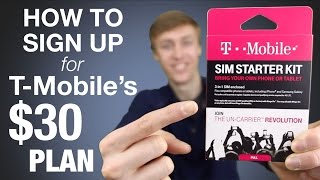 How To Sign Up For T-Mobile's $30 Prepaid Plan!