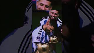 Sergio Agüero lifts the world cup trophy #shorts