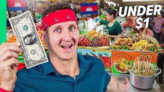 Cambodia’s Street Food Dollar Menu!! Cheapest in Asia!!