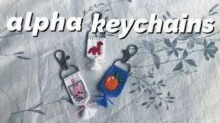 how to make alpha patterns on a keychain!