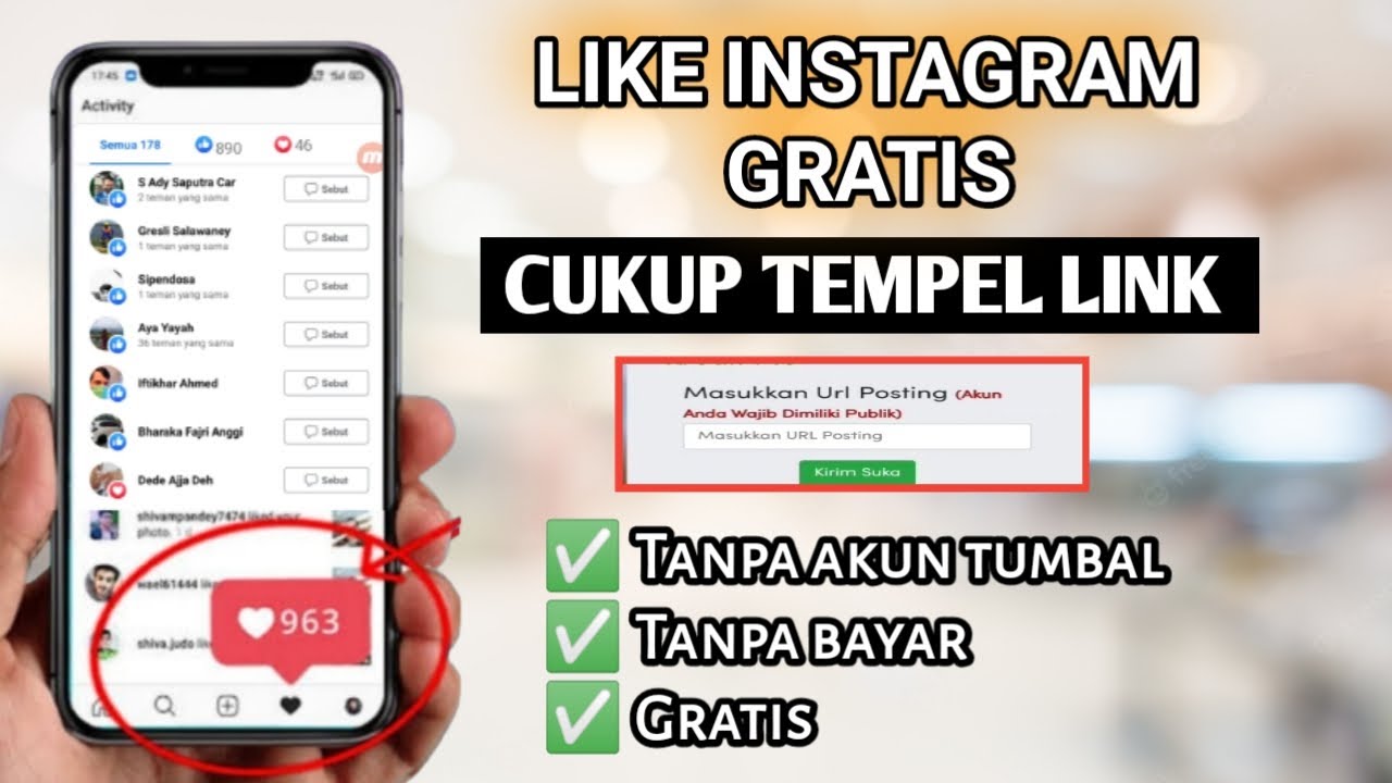 CARA MENAMBAH LIKE DI INSTAGRAM GRATIS TANPA AKUN TUMBAL || TANPA LOGIN ...