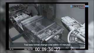 Rotzinger PharmaPack -Flexible high speed vial packaging solution for single products and multipacks