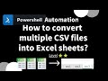 【 PowerShell one-line tips】How to convert multiple CSV files into Excel sheets? (Level 2)