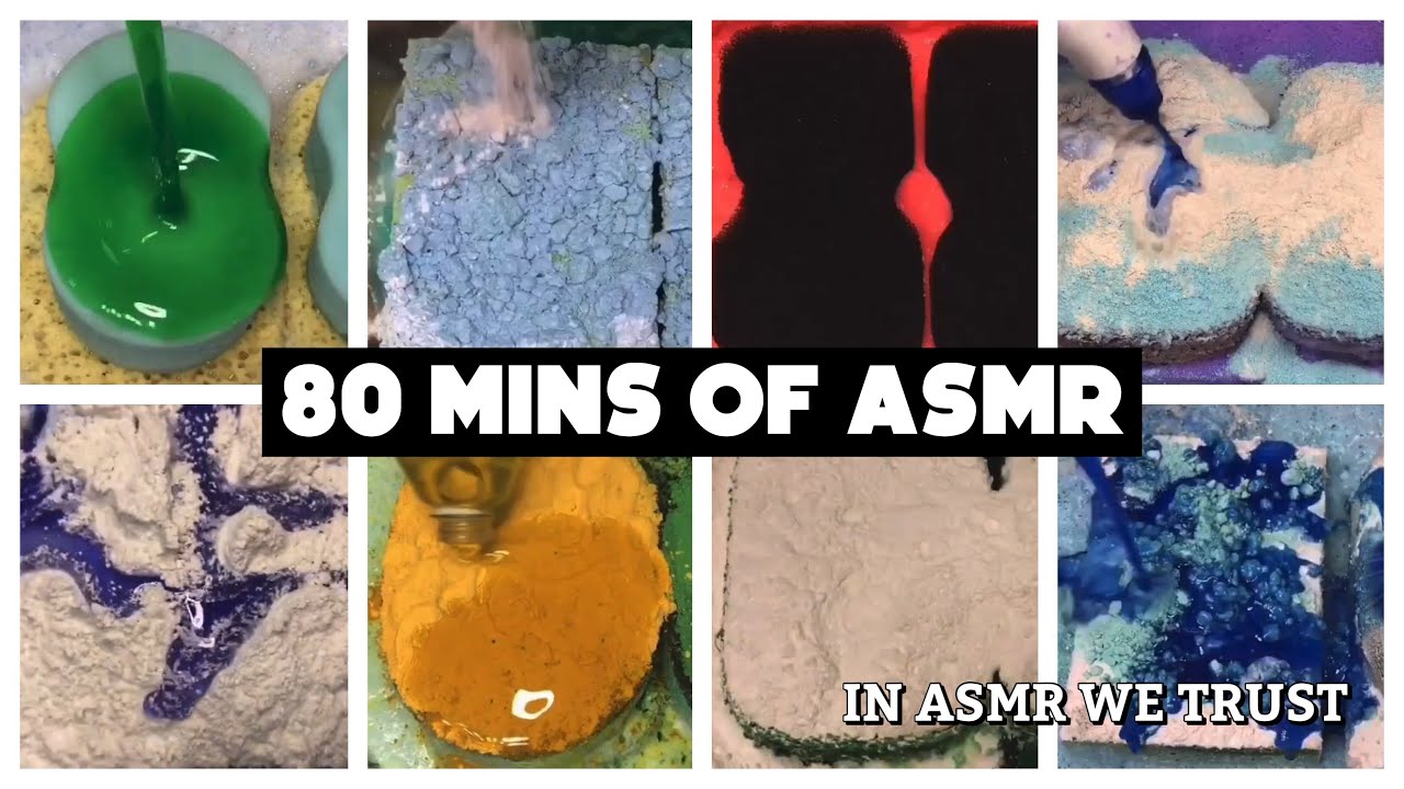 80 Mins Of Asmr Sponge Previews Youtube