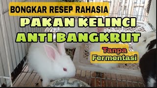 Rahasia TERBONGKAR | PAKAN KELINCI ANTI BANGKRUT TANPA FERMENTASI