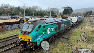 DRS Freight Move 68006 tnt 68034 6C51 Carnforth 22/11/2023