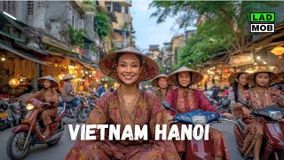 🇻🇳 Hanoi, Vietnam - Chaotic Old Quarter streets | 4K HDR Walking Tour