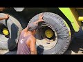 WOW, IT'S REALY AMAZING... REMOVING AND INSTALLING TIRES ON A LARGRE TRUCK IS SHORT AND FAST