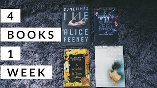 I Read 4 Books In 1 Week.. it was a struggle😶 // aGirlWithBookss