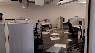 A massive leak destroyed sections of Patrick F. Taylor Hall