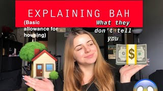 MILITARY BAH (BASIC ALLOWANCE FOR HOUSING) - WHAT YOU NEED TO KNOW