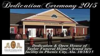 Taylor Funeral Home Building Dedication 10/18/15