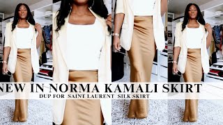 SAINT LAURENT SKIRT DUP Featuring NORMA KAMALI| COCOSTYLESNYC