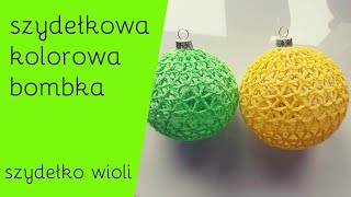 Szydełko Wioli - nowy wzór bombki na choinkę/ crochet/crocheting