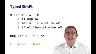 SimPL Type System | OCaml Programming | Chapter 9 Video 32